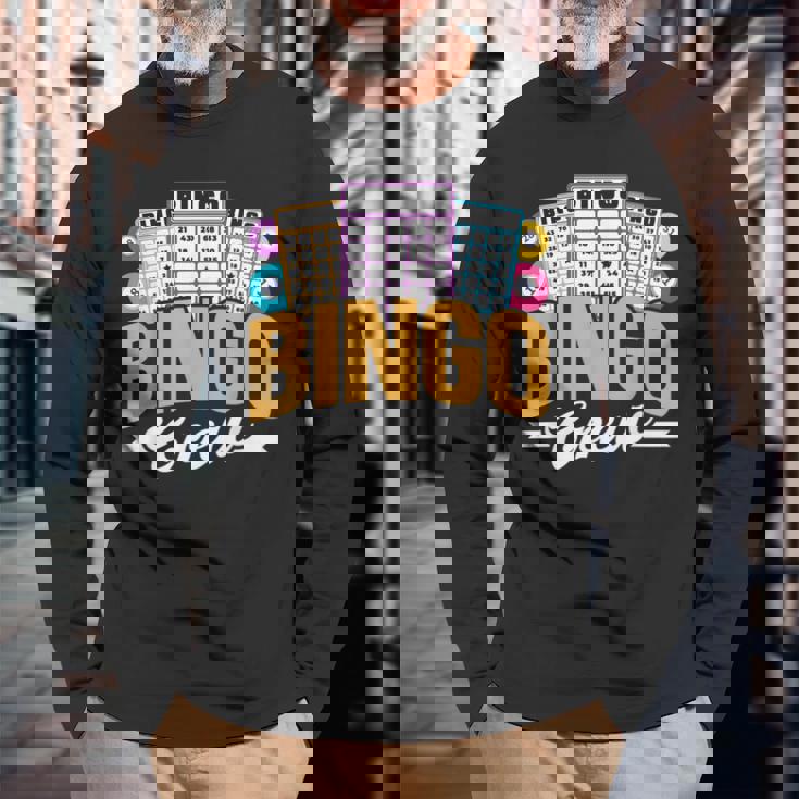 ビンゴクルー ユーモア 恋人 ゲーム 選手 ビンゴ 長袖Tシャツ 高齢者への贈り物