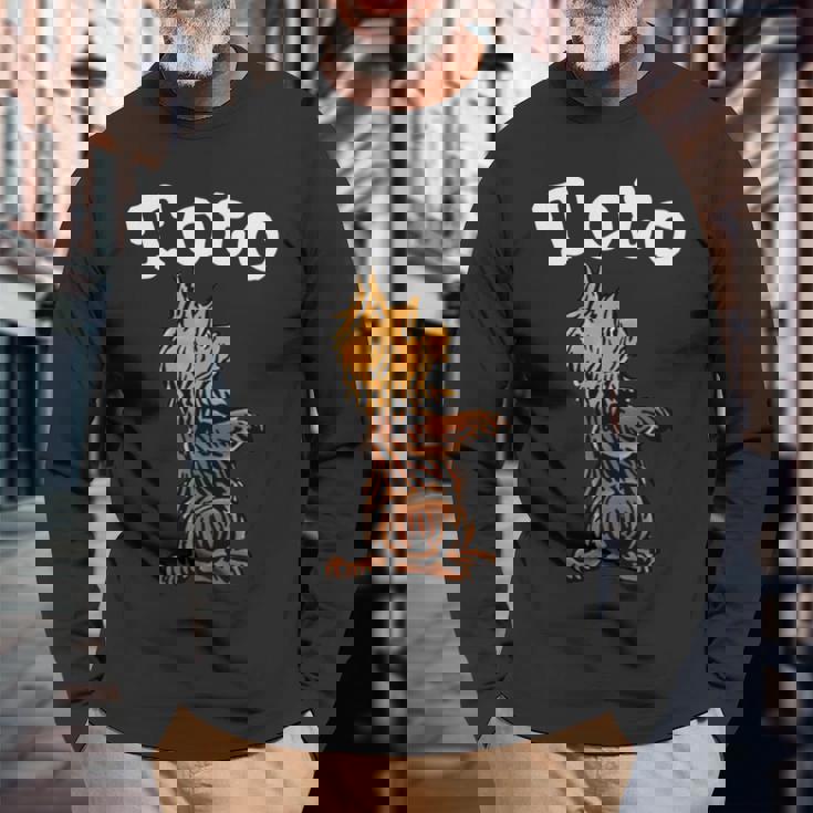 ビンテージtoto The Dog シャツアート -Toto Oz 魔法使い Toto 長袖tシャツ 長袖Tシャツ 高齢者への贈り物