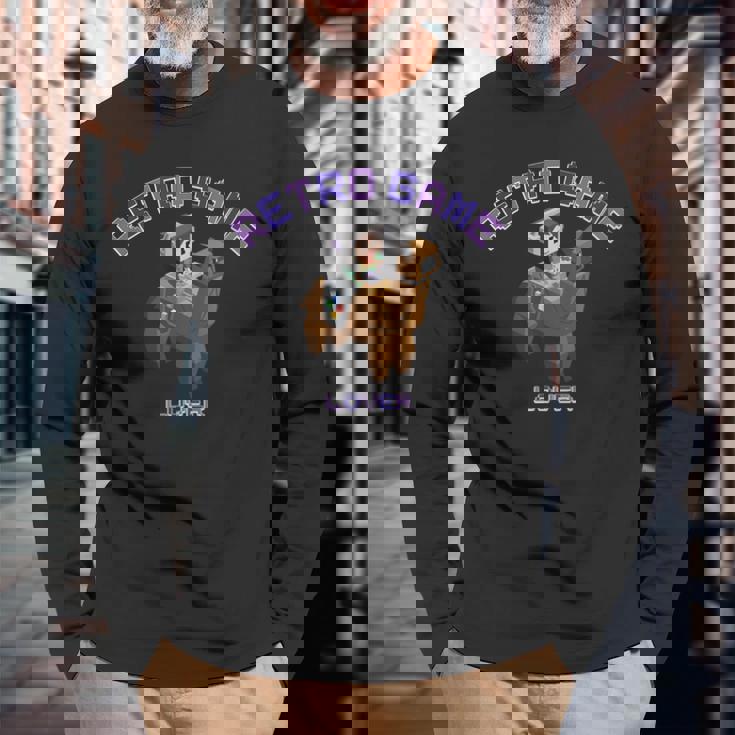 ピクセルアニマルズ アルパカ ブラウン はるまり Harumari レトロゲーム Lover Love ストリーマー 長袖Tシャツ 高齢者への贈り物