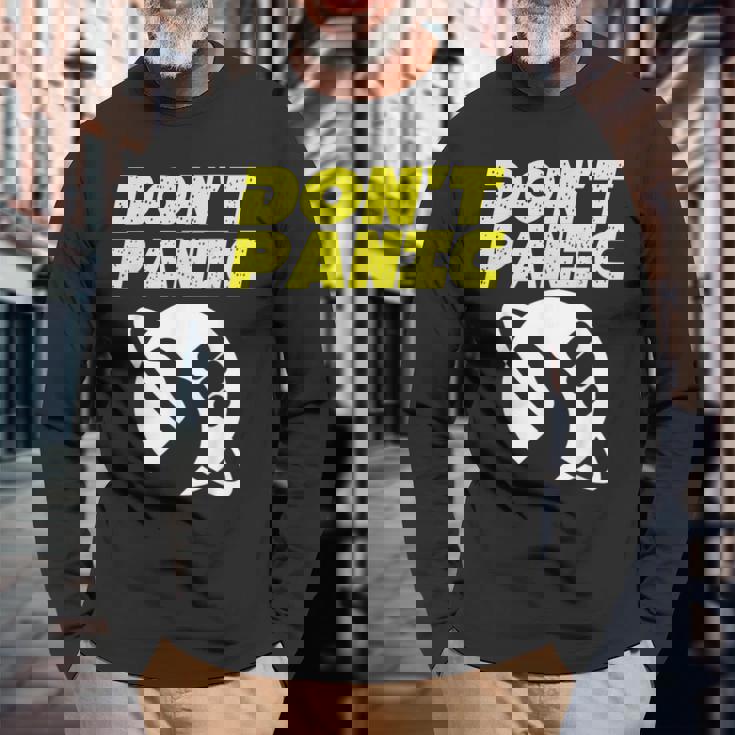 ファンアート ヒッチカーの銀河ガイド ドントパニック 長袖Tシャツ 高齢者への贈り物