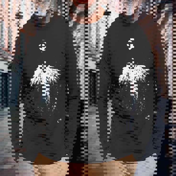 フェニックス 火の鳥の復活 キム・ディアス・ホルム 絵 インクアート Phoenix Bird Kim Holm 長袖tシャツ 長袖Tシャツ 高齢者への贈り物