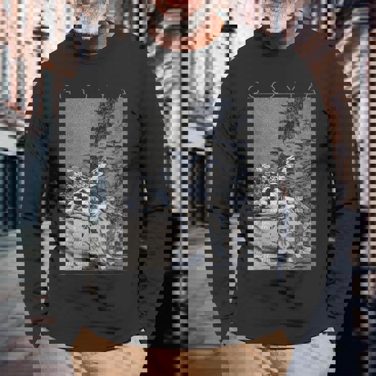 フランシスコ・ゴヤ 理性の眠りが怪物を生む 長袖Tシャツ 高齢者への贈り物