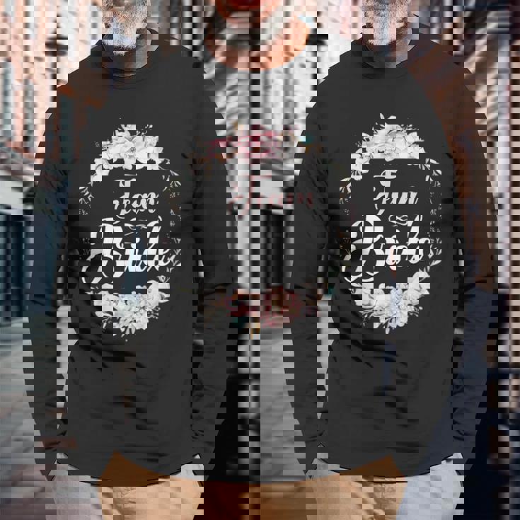 ブライドメイド シャツ チーム ブライド ブライド スクワッド バチェロレット 長袖Tシャツ 高齢者への贈り物