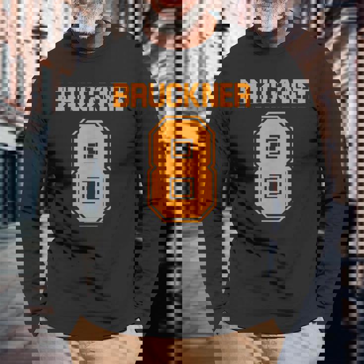 ブルックナー第8交響曲面白いスポーツ Bruckner 8 長袖Tシャツ 高齢者への贈り物