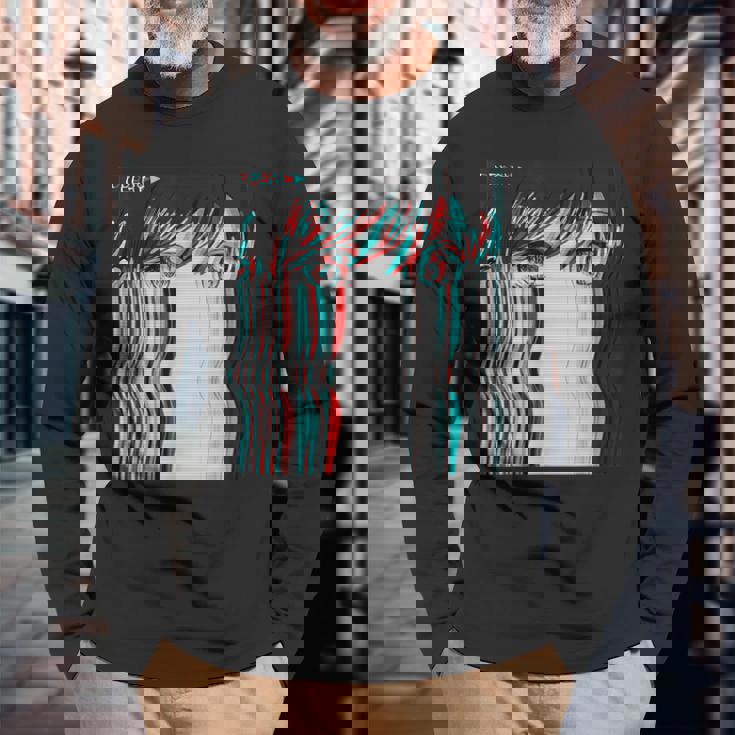 ベーパーウェーブ美的アニメ少女レトロ原宿aporwave 長袖Tシャツ 高齢者への贈り物