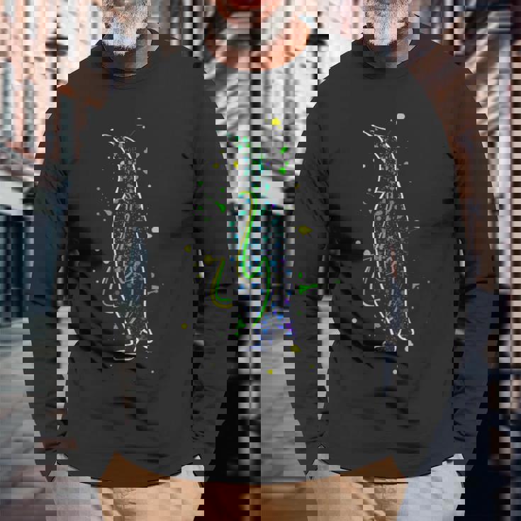 ペンギンギフト 長袖Tシャツ 高齢者への贈り物