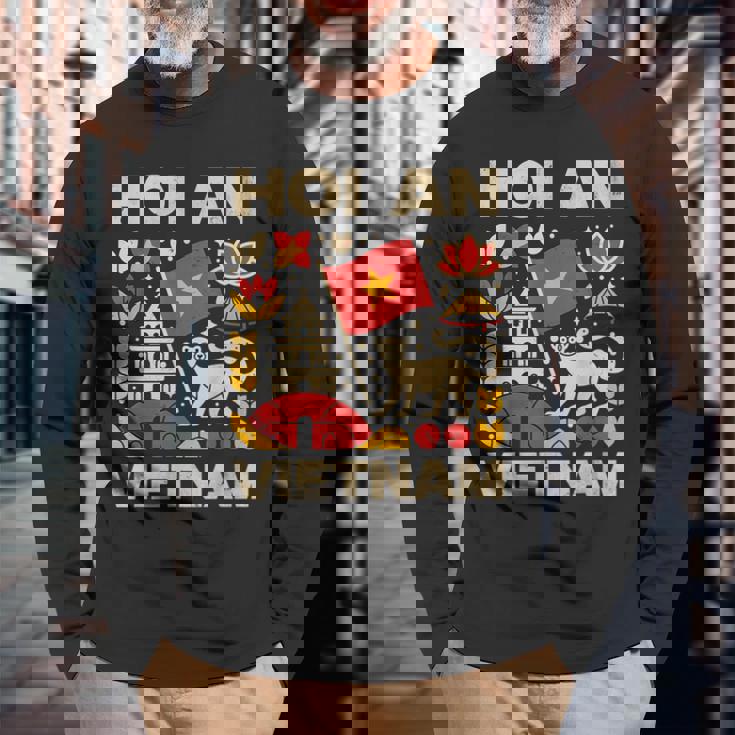 ホイアン ベトナム お土産 ホイアン バケーション 長袖Tシャツ 高齢者への贈り物