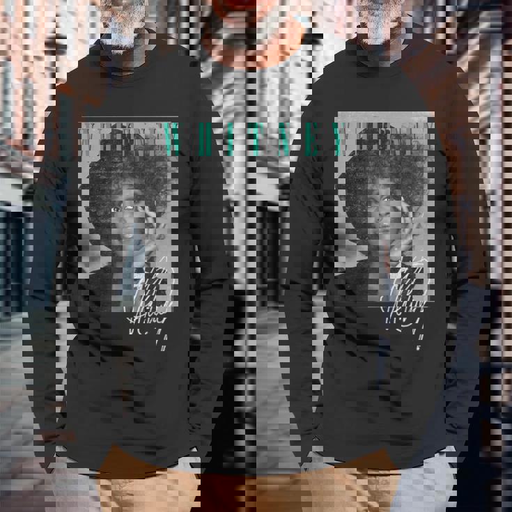 ホイットニー・ヒューストン・シューティングスター 長袖Tシャツ 高齢者への贈り物