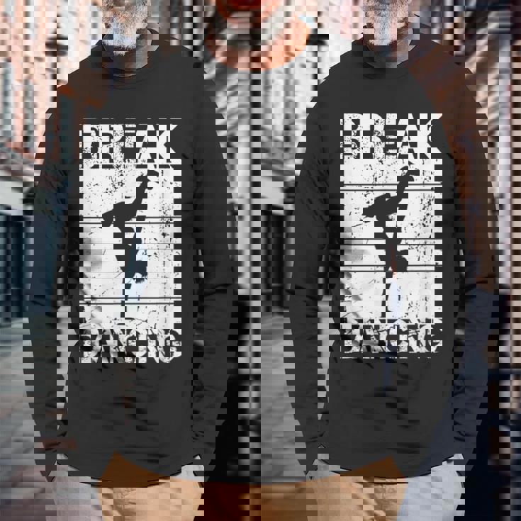 ボーイズヒップホップダンスブレイクダンス 長袖Tシャツ 高齢者への贈り物