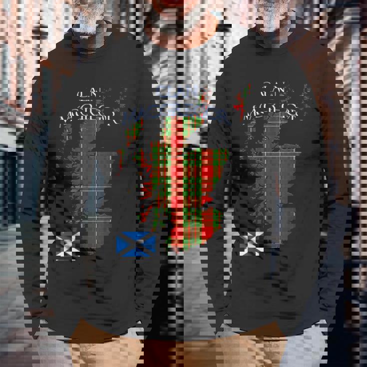 マクレガー スコットランド タータン スコットランド 長袖Tシャツ 高齢者への贈り物