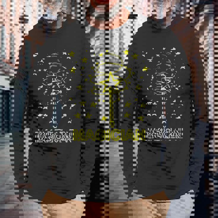 マジシャンマジシャン・アブラカダブラマジック 長袖Tシャツ 高齢者への贈り物