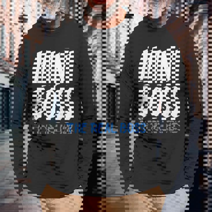 ミニボス リアルボス 長袖Tシャツ 高齢者への贈り物