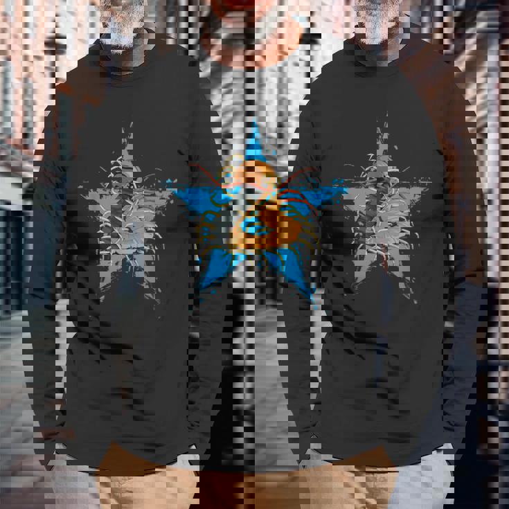 ムカデ スターデザイン ムカデ 恋人 ムカデ 長袖Tシャツ 高齢者への贈り物