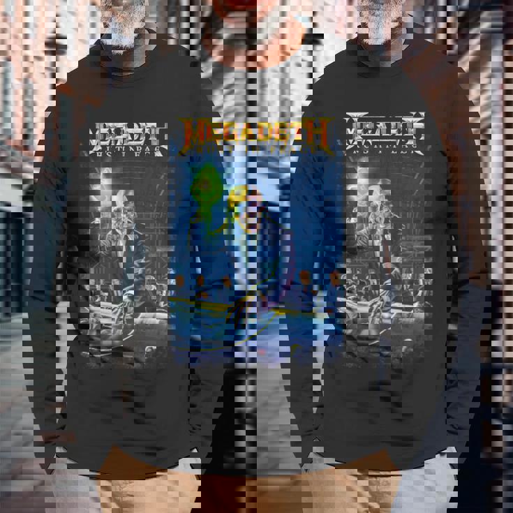 メガデス-ラスト・イン・ピース 長袖tシャツ 長袖Tシャツ 高齢者への贈り物