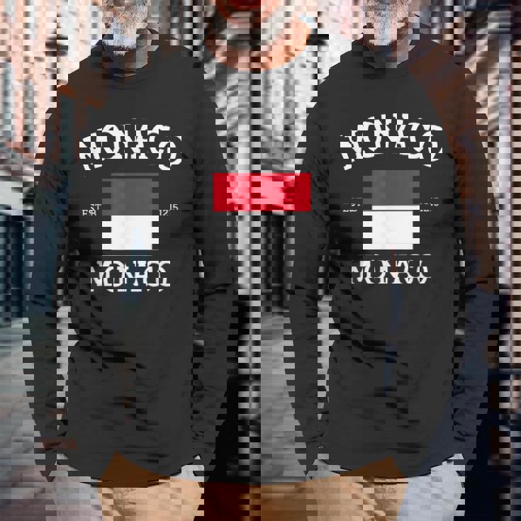 モナコの歴史 長袖Tシャツ 高齢者への贈り物