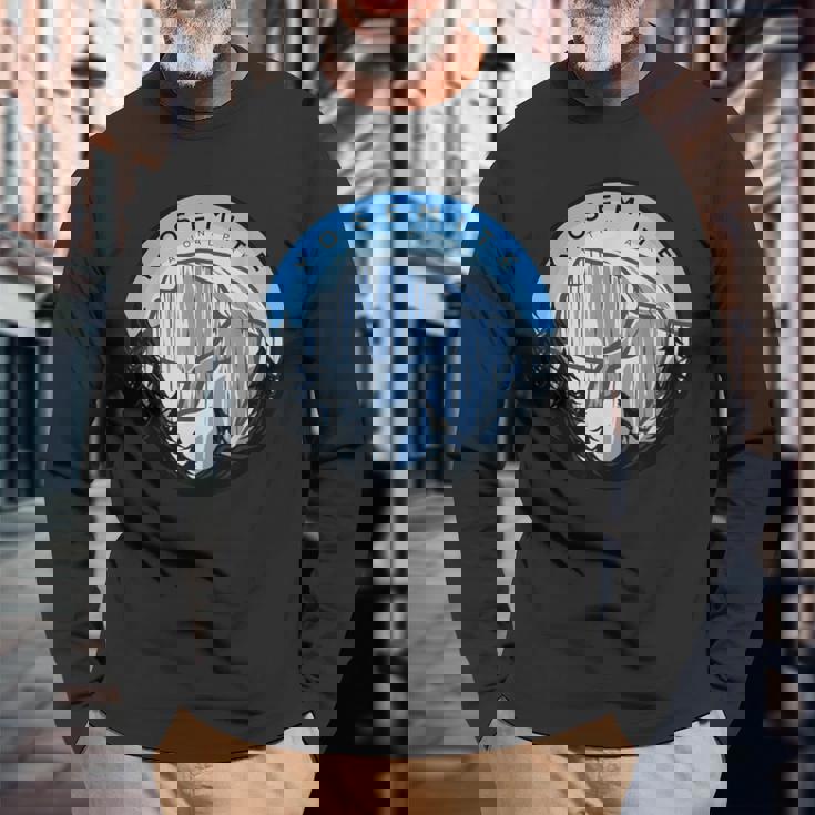 ヨセミテ国立公園 ハーフドーム ヴィンテージポスター スーベニア 長袖Tシャツ 高齢者への贈り物