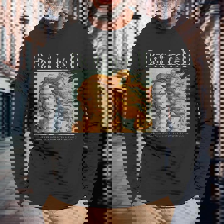 ルネッサンス美的ボッティチェリ ヴィーナスの誕生 アートデザイン 長袖tシャツ 長袖Tシャツ 高齢者への贈り物