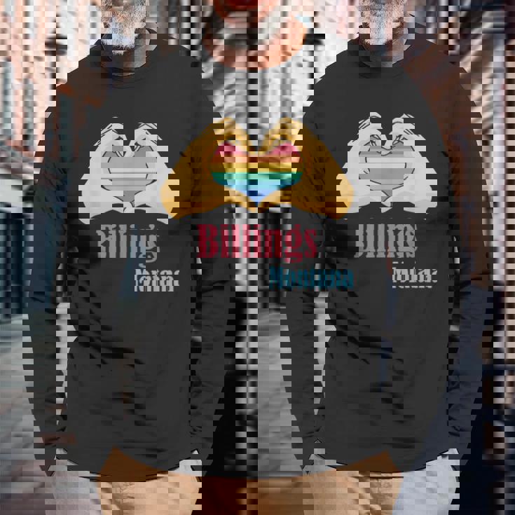 レトロ ビリングス モンタナ 長袖Tシャツ 高齢者への贈り物