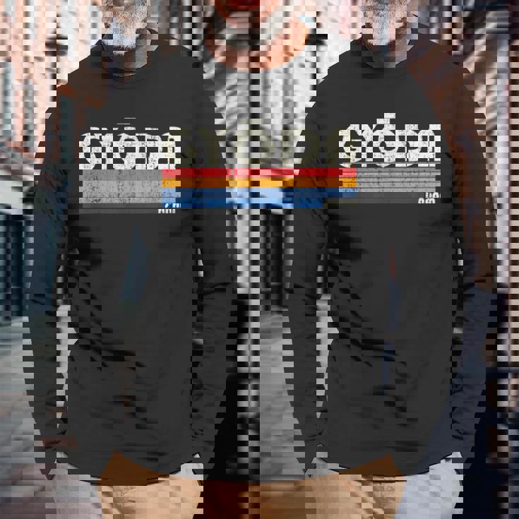 レトロ ヴィンテージ 70S 80S スタイル 行田 日本 長袖Tシャツ 高齢者への贈り物