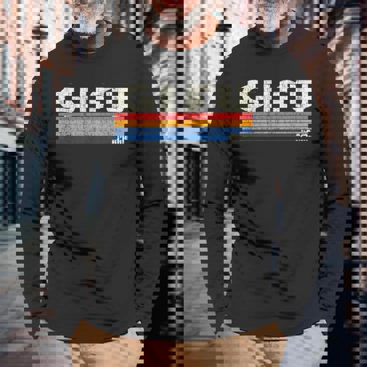 レトロヴィンテージ 70年代80年代スタイル 岐阜、日本 長袖Tシャツ 高齢者への贈り物