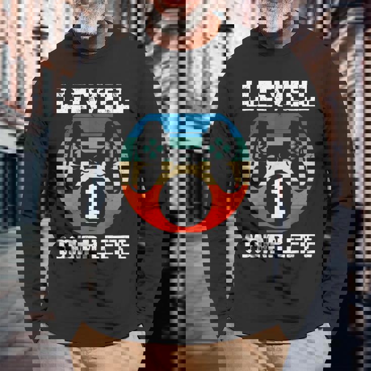 レベル1 結婚1周年記念ギフト 彼への完全ギフト 長袖Tシャツ 高齢者への贈り物