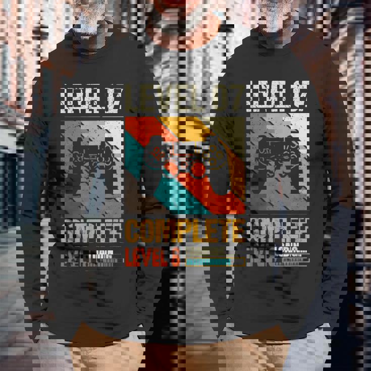 レベル7 コンプリートレベル8 ロード7年 結婚記念日 長袖Tシャツ 高齢者への贈り物