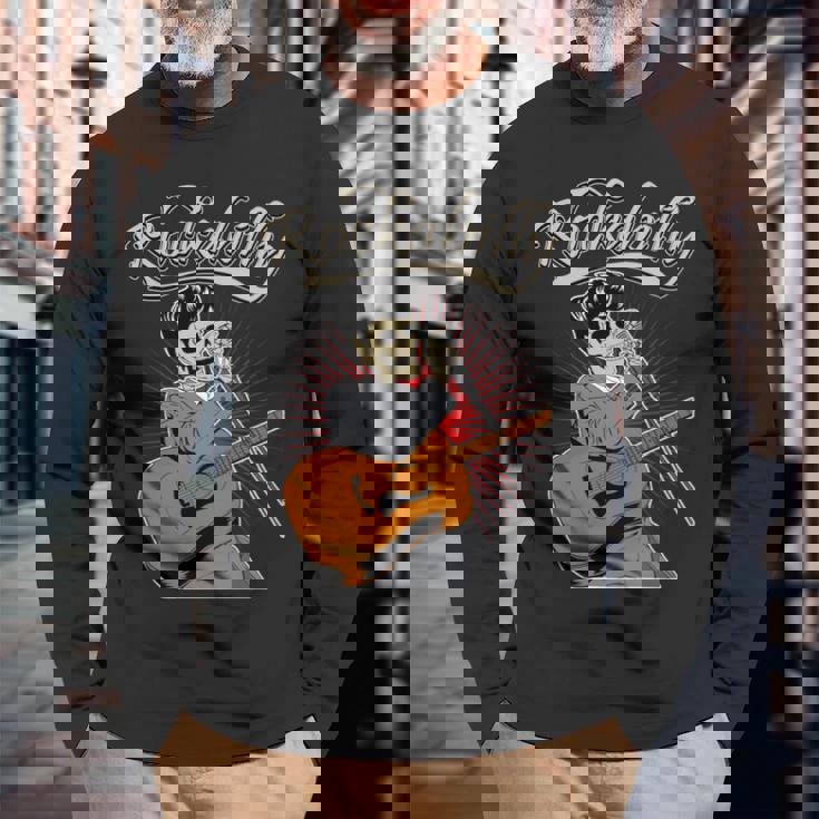 ロカビリー ピンナップ ホットロッド オールドスクール ロカビリー 長袖tシャツ 長袖Tシャツ 高齢者への贈り物