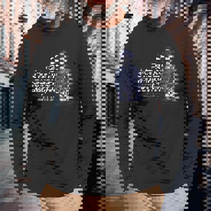 ワイアット・アープ 引用句 アメリカ西部の英雄的ローマン 長袖Tシャツ 高齢者への贈り物