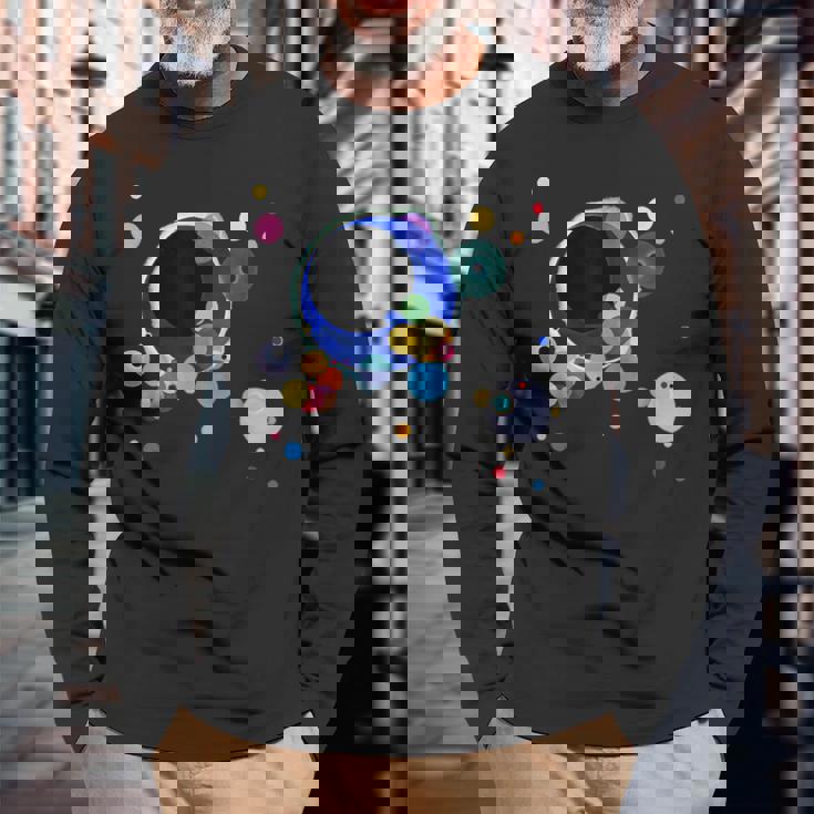 ワシリー・カンディンスキーによるいくつかの円 1926 長袖Tシャツ 高齢者への贈り物