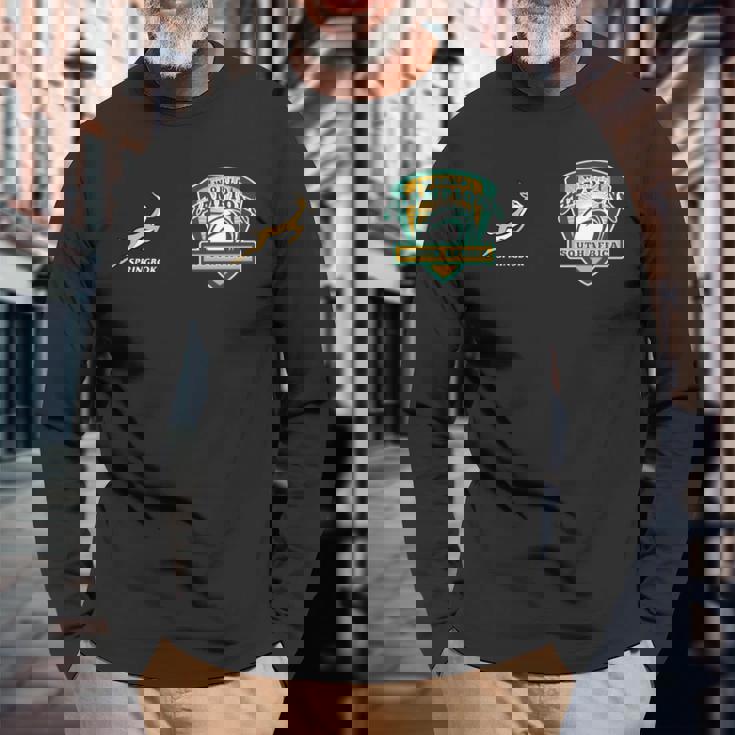 ワールドチャンピオンpringbok Bokke 南アフリカ ラグビー 長袖tシャツ 長袖Tシャツ 高齢者への贈り物