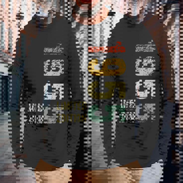 ヴィンテージ 1955 71 歳のギフト 限定版 71 歳の誕生日 長袖Tシャツ 高齢者への贈り物