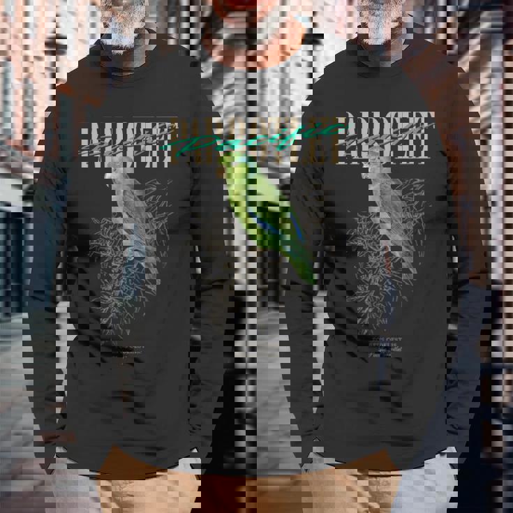 ヴィンテージ 太平洋オウム バードウォッチング 自然 愛 鳥 長袖Tシャツ 高齢者への贈り物