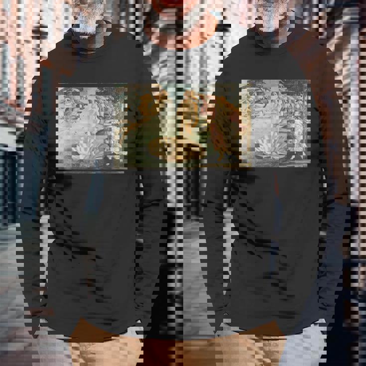 ヴィーナスの誕生／サンドロ・ボッティチェッリ【世界の名画】（高精細画質）女神 美術館アート 長袖Tシャツ 高齢者への贈り物