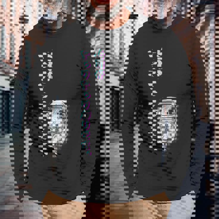 上司がトゥクトゥク乗りです ユーモアデザイン 長袖Tシャツ 高齢者への贈り物