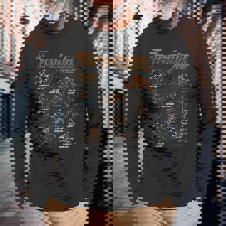 世界のタランチュラス・オブ・ザ・ワールド クモのペットクモ タランチュラ愛好家 長袖Tシャツ 高齢者への贈り物