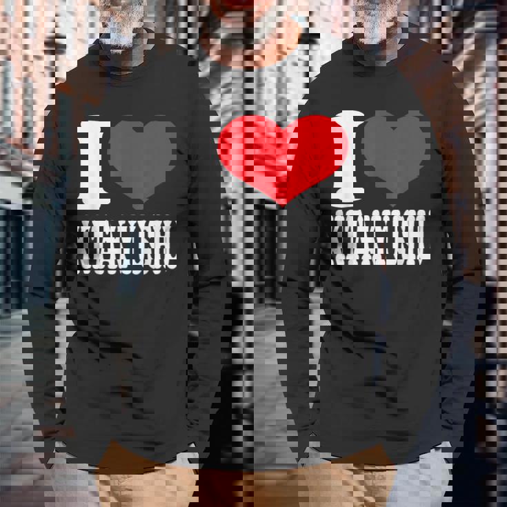 北九州が大好き 長袖Tシャツ 高齢者への贈り物