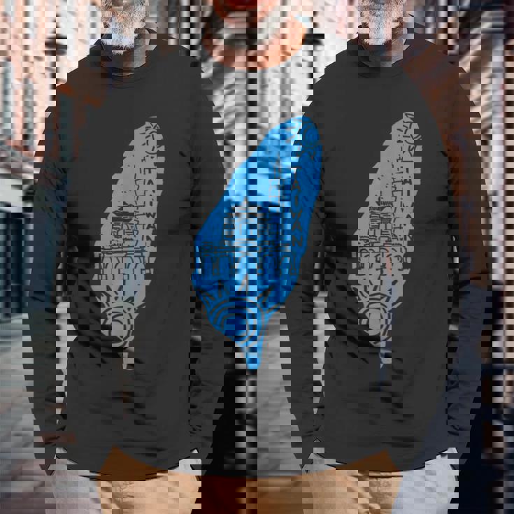 台湾島 長袖Tシャツ 高齢者への贈り物