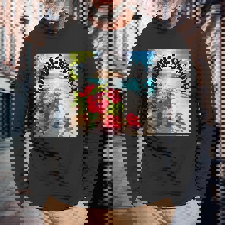 奄美大島 日本 7 長袖Tシャツ 高齢者への贈り物