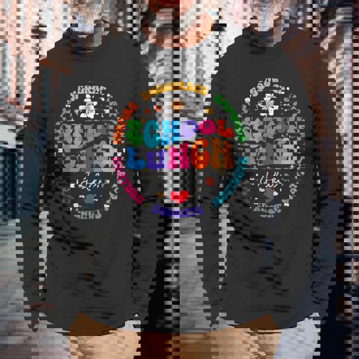 学校給食補佐官 フードサービスクルーヘルパースクワッド 長袖Tシャツ 高齢者への贈り物