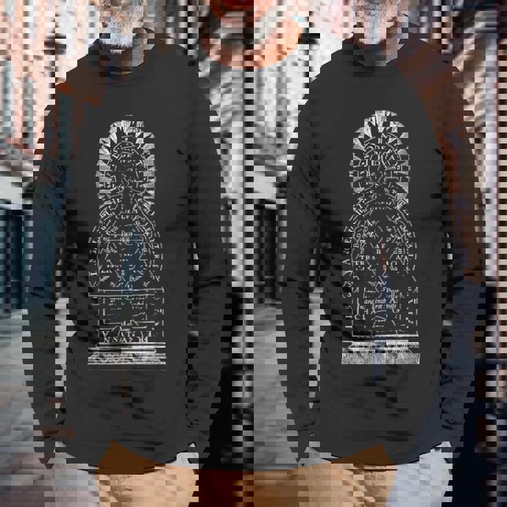 宇宙の解釈学的図式 宇宙 錬金術 魔法 Hermeneuticcheme Universe Alchemie Old 長袖Tシャツ 高齢者への贈り物