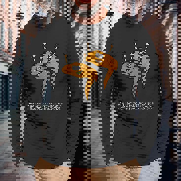 手羽先が好き 長袖Tシャツ 高齢者への贈り物