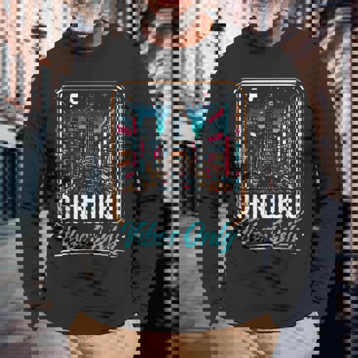 新宿 日本旅行 日本語 I Love Japan 長袖Tシャツ 高齢者への贈り物