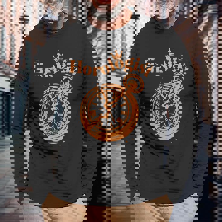 時計製作者 時計製作者 時計師 時計 長袖tシャツ 長袖Tシャツ 高齢者への贈り物