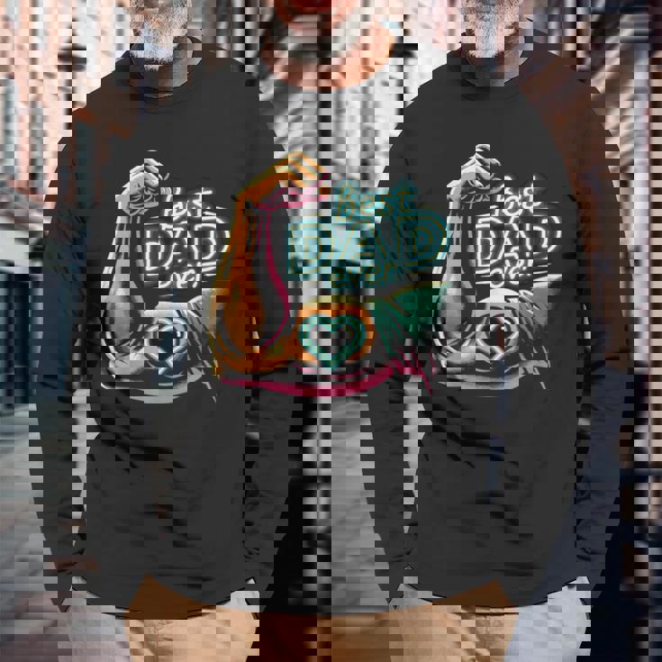 最高のお父さん 父の日 お父さんになる人 お父さん お父さん 長袖Tシャツ 高齢者への贈り物