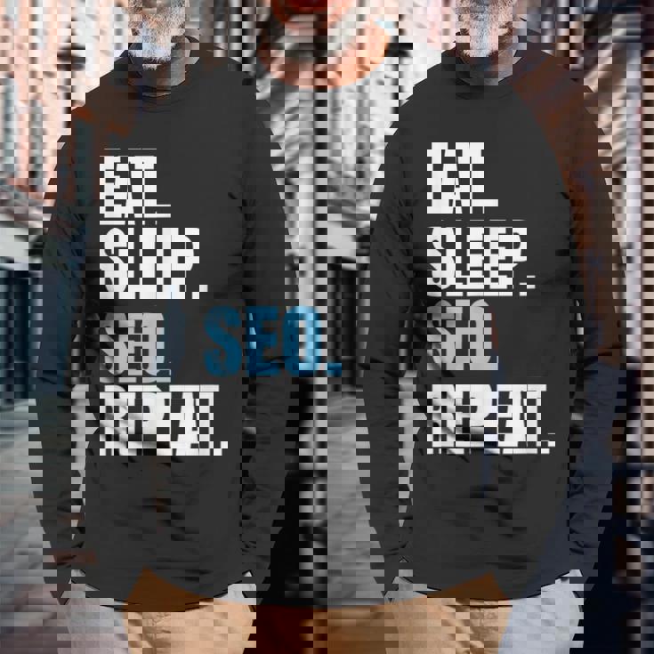 検索エンジン最適化 Eatleepeo Repeateo 長袖Tシャツ 高齢者への贈り物