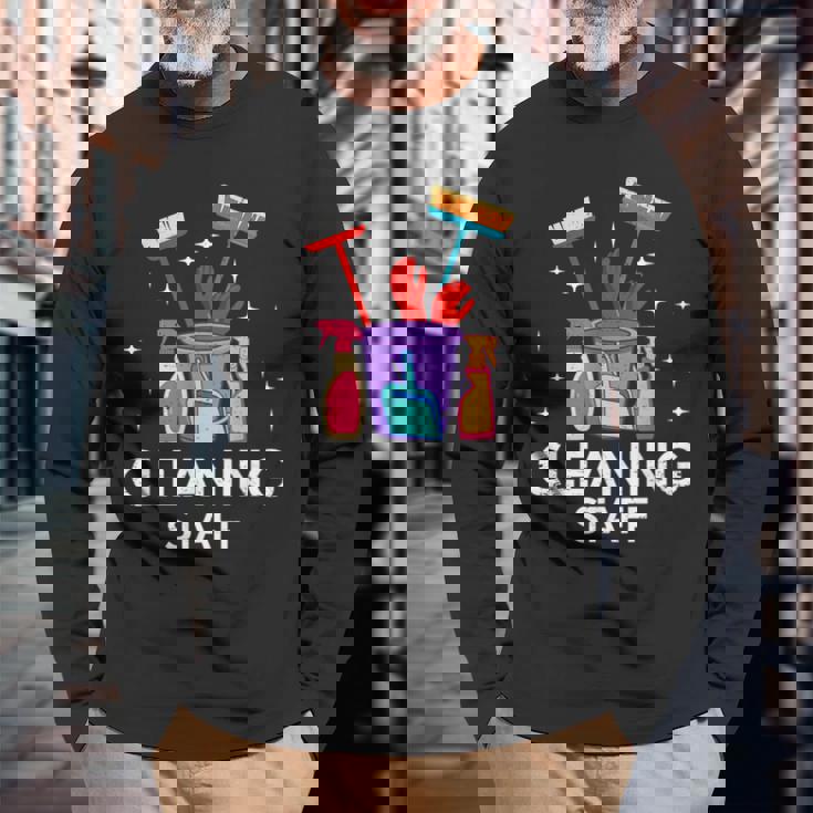 清掃スタッフ ハウスキーパー クリーナー ハウスキーピングスタッフ 長袖Tシャツ 高齢者への贈り物