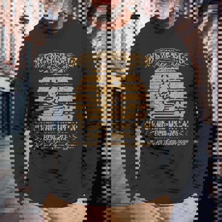 理学療法士 面白い 長袖Tシャツ 高齢者への贈り物