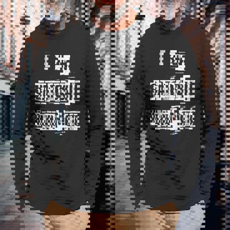 私はビットコインミームシャツの作成者サトシ・ナカモトです 長袖Tシャツ 高齢者への贈り物