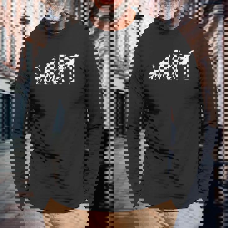 空手の進化 長袖Tシャツ 高齢者への贈り物