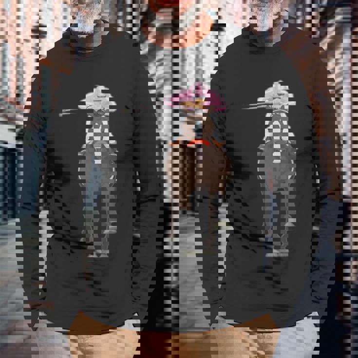 競馬 ブリーズ かわいい サラブレッド スポーツ 楽しい 勝負 場所 長袖Tシャツ 高齢者への贈り物